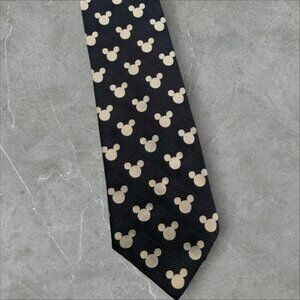 Disney Store Mickey Mouse Ears Tie Vintage Men’s Wide Classic Mickey‎ Logo